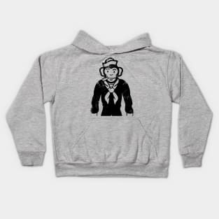 Sailor Monkey - Fade Kids Hoodie